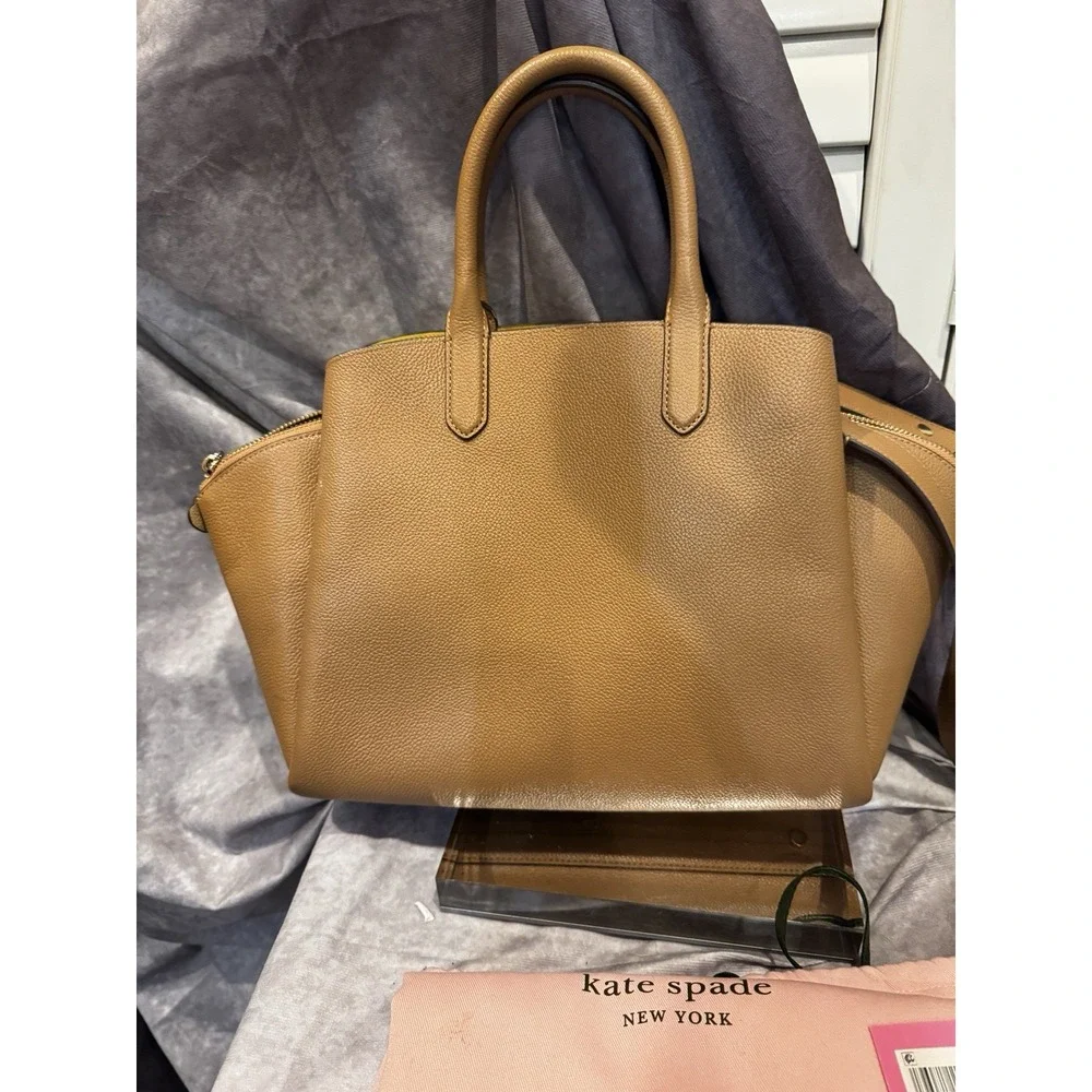 Kate Spade Brown Bungalow Crossbody Purse Leather,- Classic Elegant‎ $378 - Picture 2 of 12